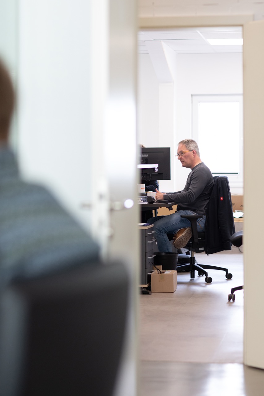 IT-Techniker bei der Arbeit